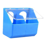 Maxbell Pigeon Feeder Cage Mount Heavy Duty Hanging Box for Cockatiels Ducks Pigeons Blue