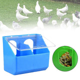 Maxbell Pigeon Feeder Cage Mount Heavy Duty Hanging Box for Cockatiels Ducks Pigeons Blue