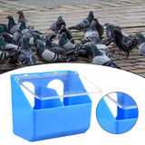 Maxbell Pigeon Feeder Cage Mount Heavy Duty Hanging Box for Cockatiels Ducks Pigeons Blue