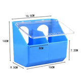 Maxbell Pigeon Feeder Cage Mount Heavy Duty Hanging Box for Cockatiels Ducks Pigeons Blue