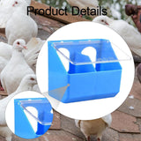 Maxbell Pigeon Feeder Cage Mount Heavy Duty Hanging Box for Cockatiels Ducks Pigeons Blue
