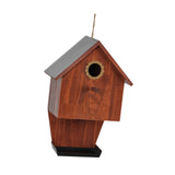 Maxbell Wooden Bird House with Feeder Trough Weatherproof for Yard Country Farmhouse