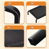 Maxbell Elevated Bed for Dogs Mesh Simple Raised Pet Bed for Cat Outdoor Living Room L