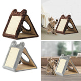 Maxbell Cat Scratching Board Foldable Practical Furniture Protection Cat Scratch Pad Brown