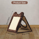 Maxbell Cat Scratching Board Foldable Practical Furniture Protection Cat Scratch Pad Brown