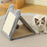 Maxbell Cat Scratching Board Foldable Practical Furniture Protection Cat Scratch Pad Gray