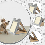 Maxbell Cat Scratching Board Foldable Practical Furniture Protection Cat Scratch Pad Gray