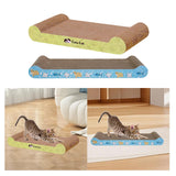 Maxbell Cat Scratcher Board Kittens Corrugated Paper Furniture Protector Scratch Bed Green