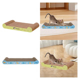 Maxbell Cat Scratcher Board Kittens Corrugated Paper Furniture Protector Scratch Bed Green
