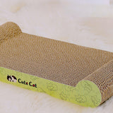 Maxbell Cat Scratcher Board Kittens Corrugated Paper Furniture Protector Scratch Bed Green