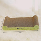 Maxbell Cat Scratcher Board Kittens Corrugated Paper Furniture Protector Scratch Bed Green