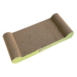 Maxbell Cat Scratcher Board Kittens Corrugated Paper Furniture Protector Scratch Bed Green