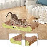 Maxbell Cat Scratcher Board Kittens Corrugated Paper Furniture Protector Scratch Bed Green