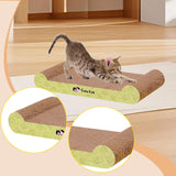 Maxbell Cat Scratcher Board Kittens Corrugated Paper Furniture Protector Scratch Bed Green