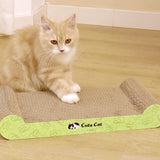 Maxbell Cat Scratcher Board Kittens Corrugated Paper Furniture Protector Scratch Bed Green
