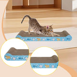 Maxbell Cat Scratcher Board Kittens Corrugated Paper Furniture Protector Scratch Bed Blue