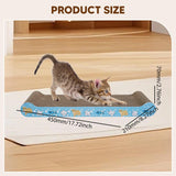 Maxbell Cat Scratcher Board Kittens Corrugated Paper Furniture Protector Scratch Bed Blue