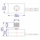 Maxbell Dimmer Switch 120V Dimming Device Compact Anti Flicker for Trucks Boats Cars
