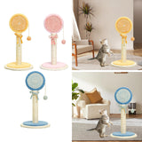 Maxbell Sisal Cat Scratcher Decoration Convenient for Kitty Cute Cat Scratching Post Orange