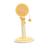 Maxbell Sisal Cat Scratcher Decoration Convenient for Kitty Cute Cat Scratching Post Orange