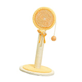 Maxbell Sisal Cat Scratcher Decoration Convenient for Kitty Cute Cat Scratching Post Orange