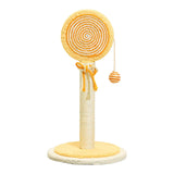 Maxbell Sisal Cat Scratcher Decoration Convenient for Kitty Cute Cat Scratching Post Orange