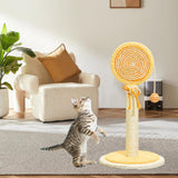 Maxbell Sisal Cat Scratcher Decoration Convenient for Kitty Cute Cat Scratching Post Orange