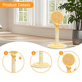 Maxbell Sisal Cat Scratcher Decoration Convenient for Kitty Cute Cat Scratching Post Orange