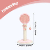 Maxbell Sisal Cat Scratcher Decoration Convenient for Kitty Cute Cat Scratching Post Pink