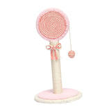 Maxbell Sisal Cat Scratcher Decoration Convenient for Kitty Cute Cat Scratching Post Pink