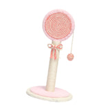 Maxbell Sisal Cat Scratcher Decoration Convenient for Kitty Cute Cat Scratching Post Pink