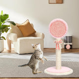 Maxbell Sisal Cat Scratcher Decoration Convenient for Kitty Cute Cat Scratching Post Pink