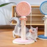Maxbell Sisal Cat Scratcher Decoration Convenient for Kitty Cute Cat Scratching Post Pink