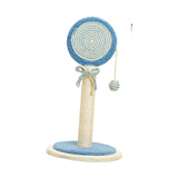 Maxbell Sisal Cat Scratcher Decoration Convenient for Kitty Cute Cat Scratching Post Blue