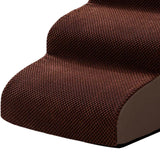 Maxbell Dog Stairs Ramp Removable for Puppy Pet Dog Stairs Ladder for Car Indoor Bed Coffee 3 Steps