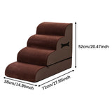 Maxbell Dog Stairs Ramp Removable for Puppy Pet Dog Stairs Ladder for Car Indoor Bed Coffee 4 Steps