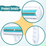 Maxbell Pet Hair Remover for Laundry Pet Hair Removal Tool for Bedding Sofa Grooming Blue