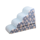 Maxbell Pet Steps Ramp Ladder Indoor Platform Dog Stairs for Older Cats Suvs Bedding Blue 72x52x40cm