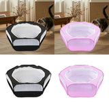 Maxbell Pet Playpen Portable Yard Exercise Dog Kennel Playpen for Ferret Bunny Puppy Black