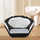 Maxbell Pet Playpen Portable Yard Exercise Dog Kennel Playpen for Ferret Bunny Puppy Black