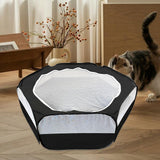 Maxbell Pet Playpen Portable Yard Exercise Dog Kennel Playpen for Ferret Bunny Puppy Black