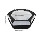 Maxbell Pet Playpen Portable Yard Exercise Dog Kennel Playpen for Ferret Bunny Puppy Black