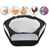 Maxbell Pet Playpen Portable Yard Exercise Dog Kennel Playpen for Ferret Bunny Puppy Black