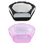Maxbell Pet Playpen Portable Yard Exercise Dog Kennel Playpen for Ferret Bunny Puppy Black