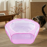 Maxbell Pet Playpen Portable Yard Exercise Dog Kennel Playpen for Ferret Bunny Puppy Pink