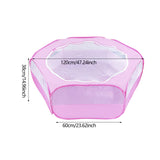 Maxbell Pet Playpen Portable Yard Exercise Dog Kennel Playpen for Ferret Bunny Puppy Pink