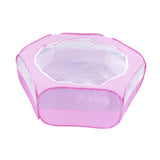 Maxbell Pet Playpen Portable Yard Exercise Dog Kennel Playpen for Ferret Bunny Puppy Pink