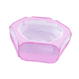 Maxbell Pet Playpen Portable Yard Exercise Dog Kennel Playpen for Ferret Bunny Puppy Pink