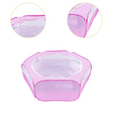 Maxbell Pet Playpen Portable Yard Exercise Dog Kennel Playpen for Ferret Bunny Puppy Pink