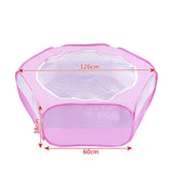 Maxbell Pet Playpen Portable Yard Exercise Dog Kennel Playpen for Ferret Bunny Puppy Pink